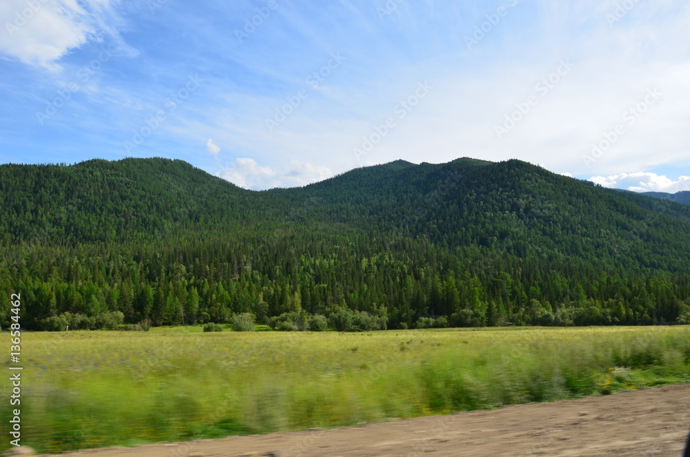 Altai, rural landscape Altai, rural landscape