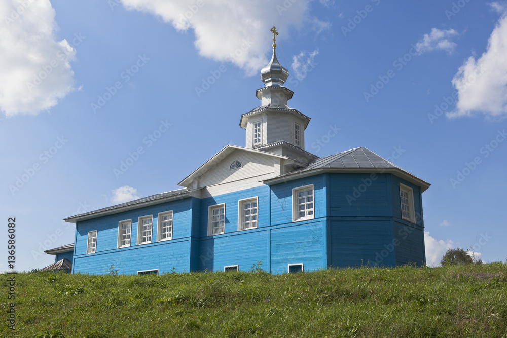Church of Mother of God of the Sign in Slobodka Birch, Nyuksensky District, Vologda region, Russia