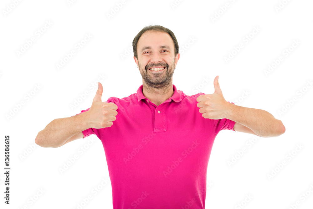 Naklejka premium thumb up