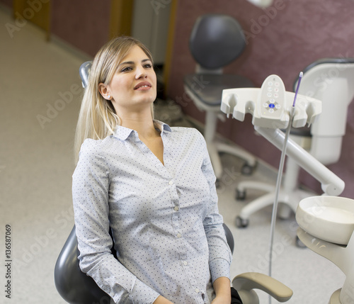Woman at the dentist