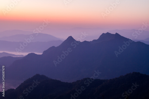 mountain view in Laos people’s democratic republic , take