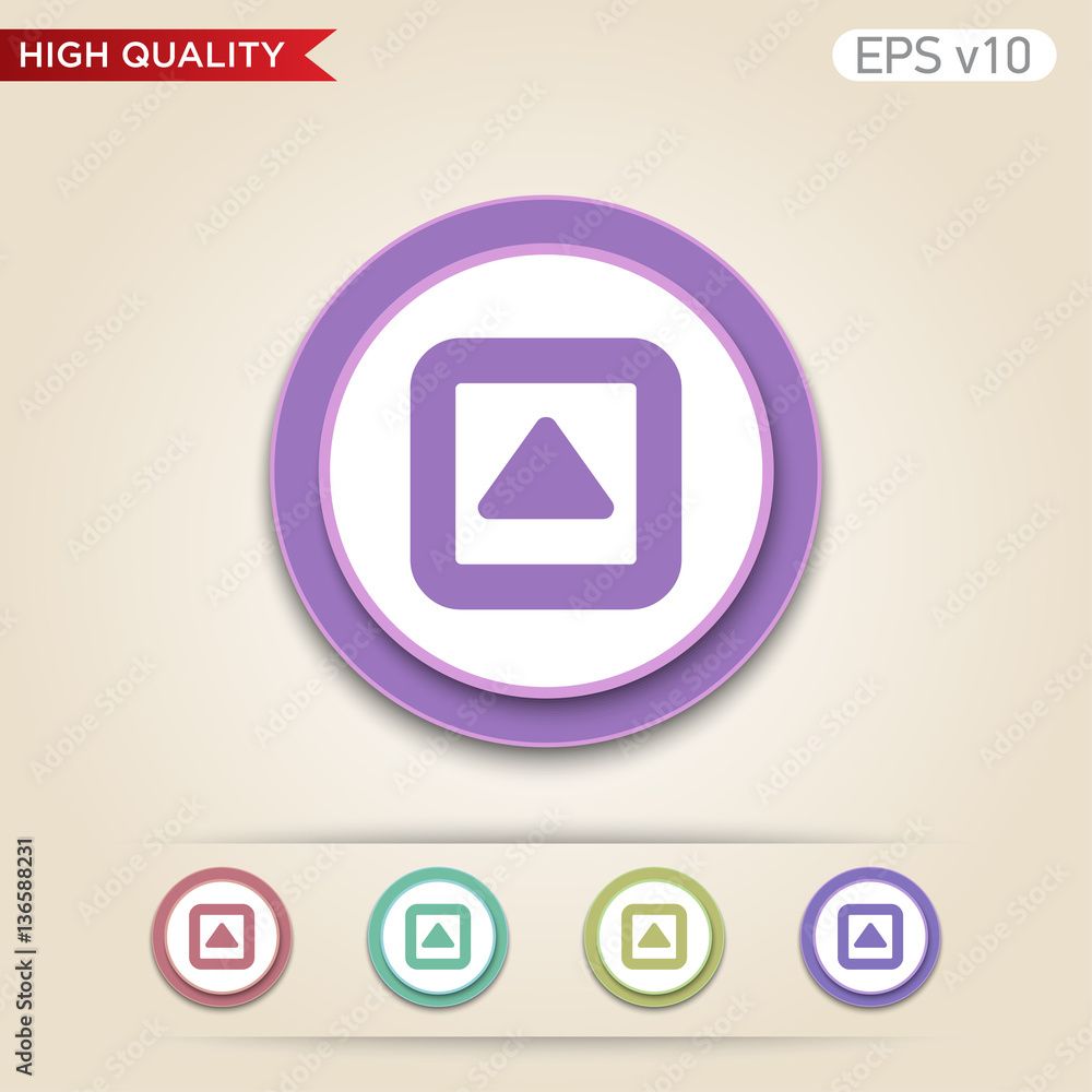 Up arrow icon. Button with up arrow icon. Modern UI vector. Up arrow icon. Button with up arrow icon. Modern UI vector.