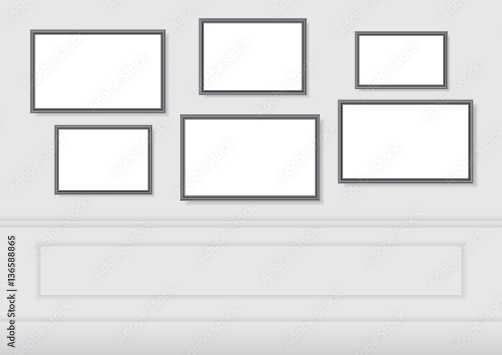 Picture frame on wall Picture frame on wall