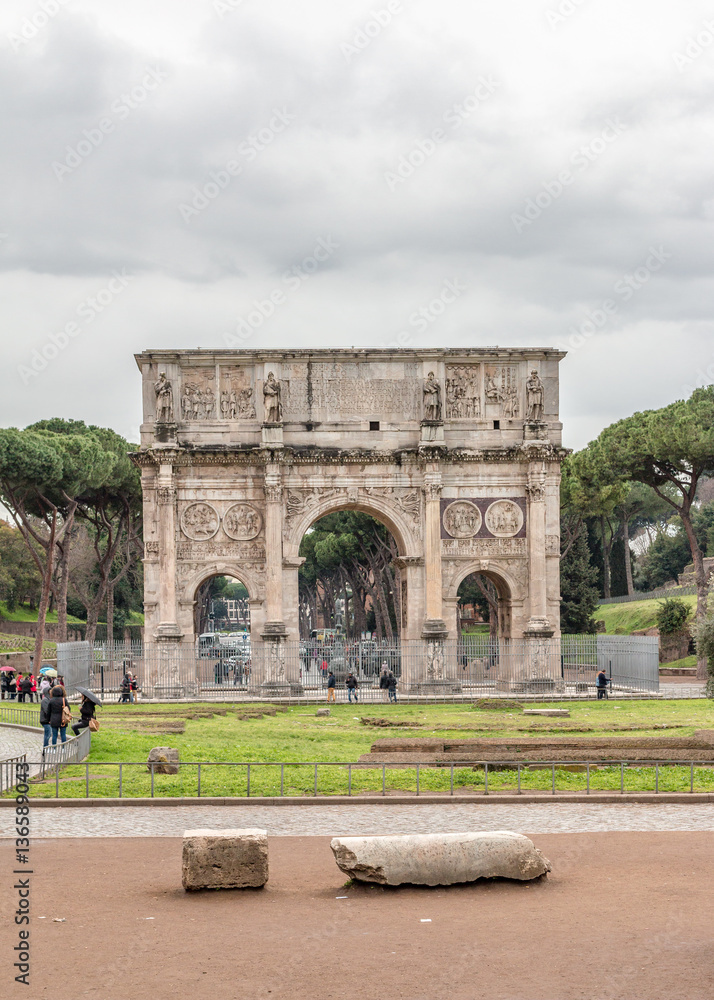 Arch of Constantine in Rome 
