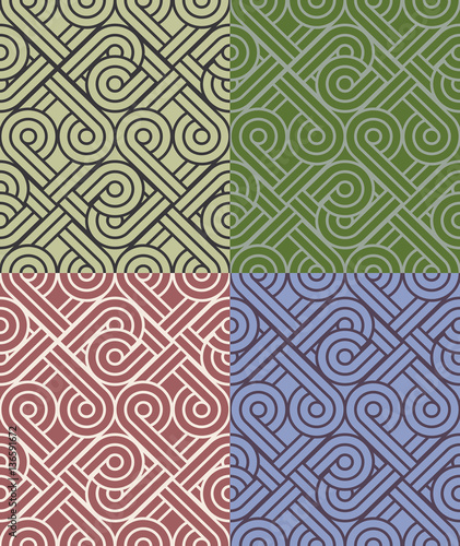Vintage seamless colorful pattern vector backgrounds