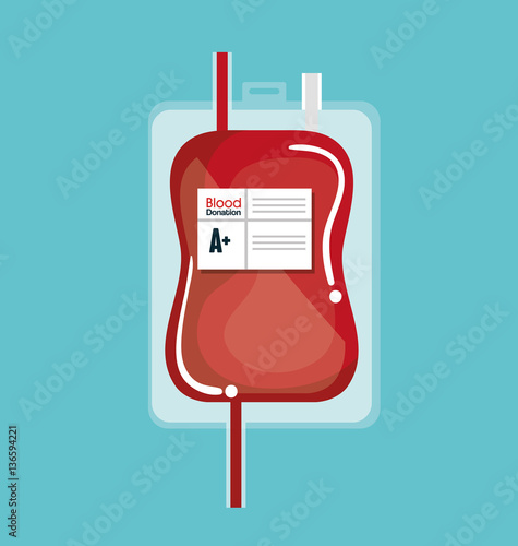 blood donation bag icon vector illustration design
