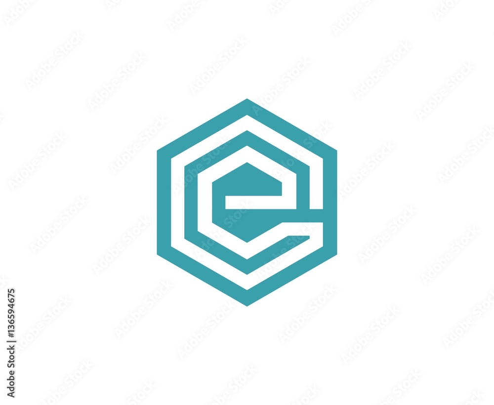 E logo letter E logo letter