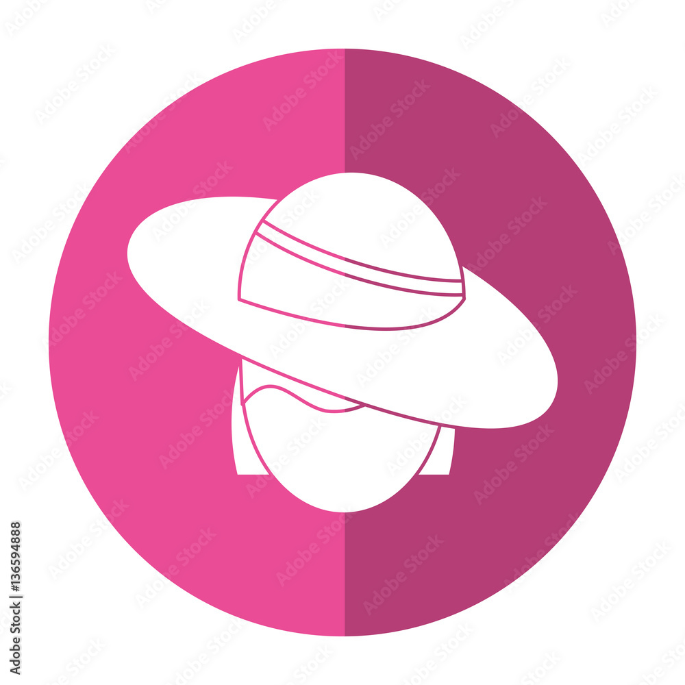 women day face woman hat shadow vector illustration eps 10 women day face woman hat shadow vector illustration eps 10