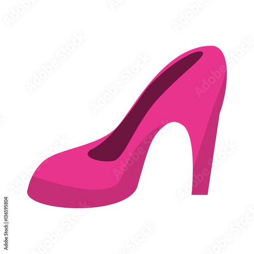 women day pink high heel shoes vector illustration eps 10