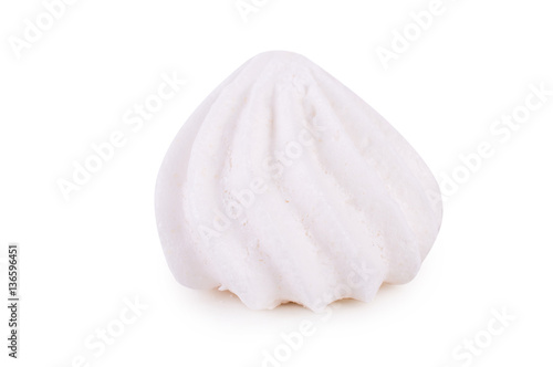 meringue on a white background