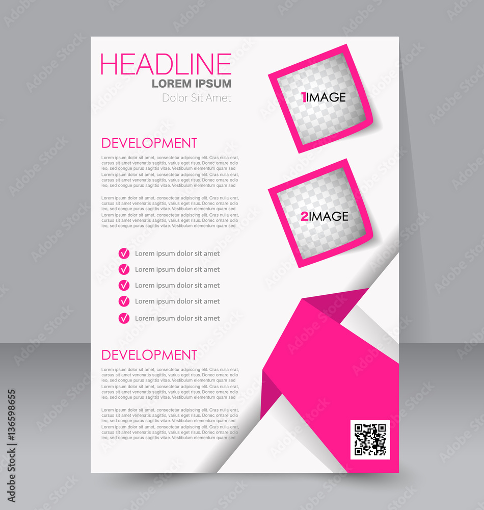 Abstract flyer design background. Brochure template. To be used for magazine cover business mockup education presentation report. 
