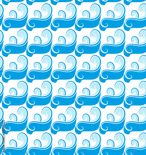 Passover seamless pattern with waves. endless background, texture. Vector illustration