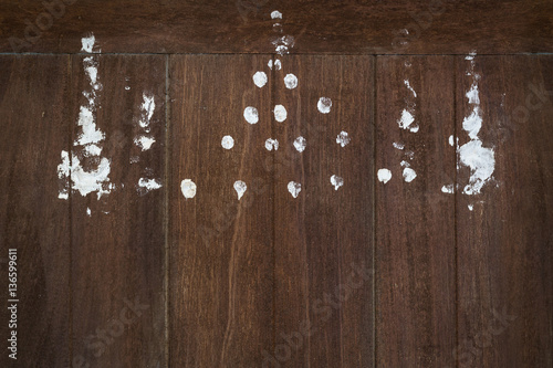 Talisman painting on the wood door of Thai house