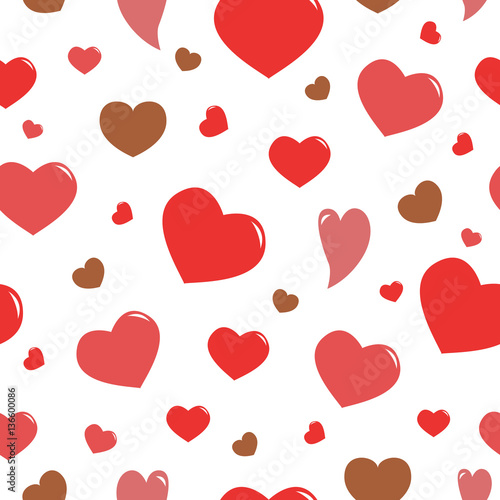 Seamless pattern with hearts. Love . Valentine's day