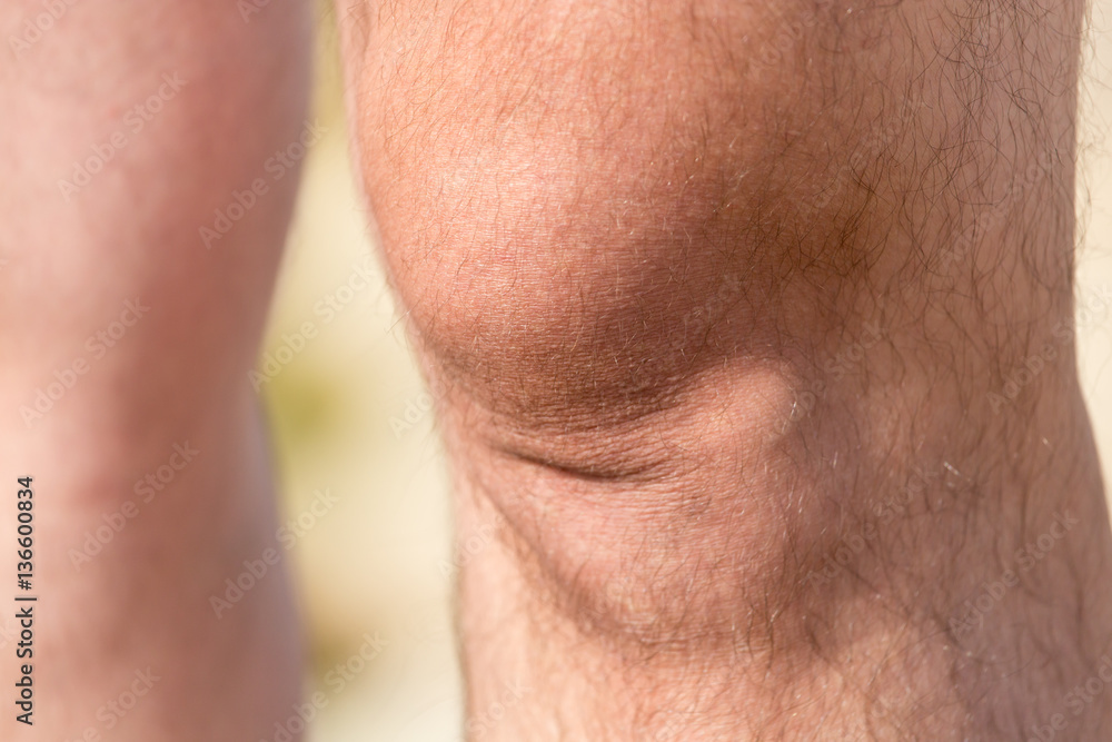 Obraz premium mężczyzna nogi. makro