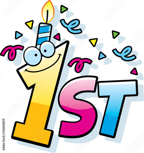 Cartoon 1st Birthday