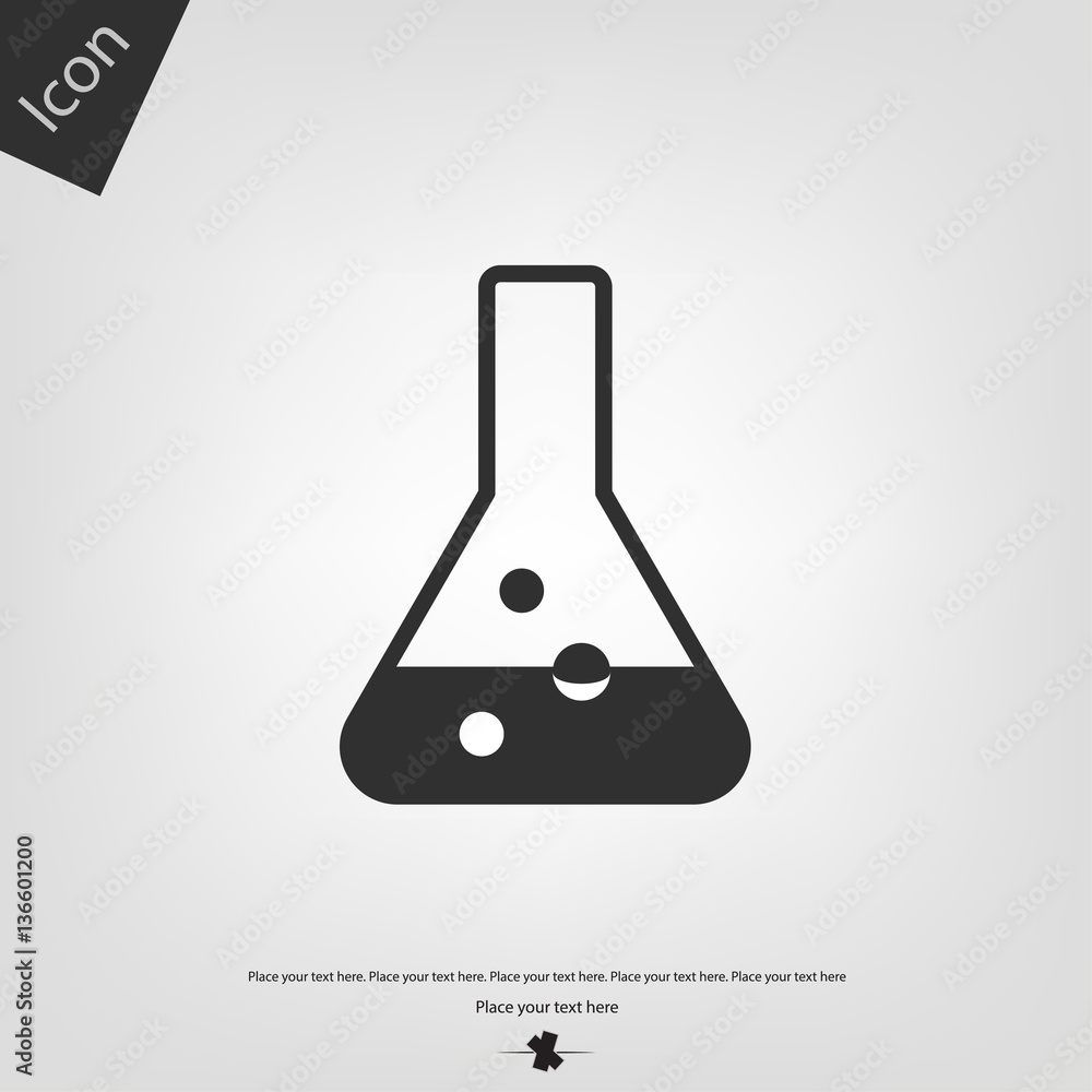 Laboratory glass icon Laboratory glass icon