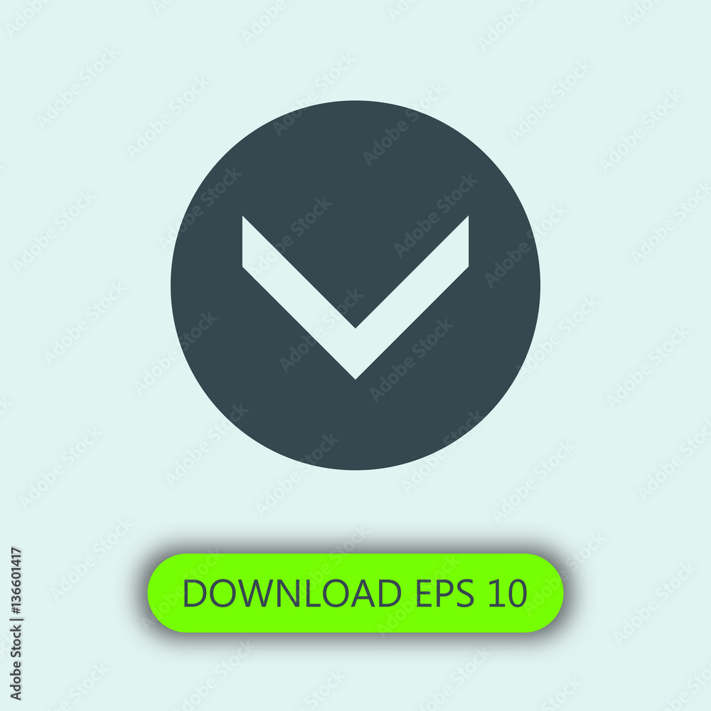 Down arrow icon vector Down arrow icon vector