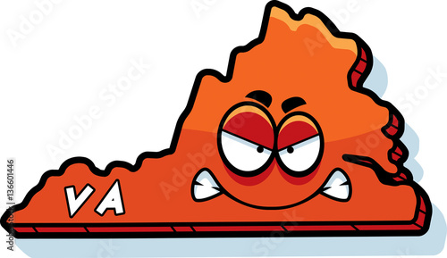 Cartoon Angry Virgina