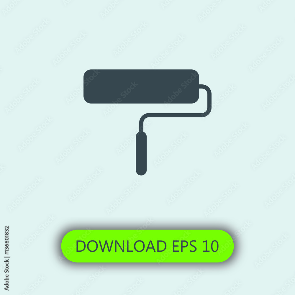 Paint roller icon vector Paint roller icon vector