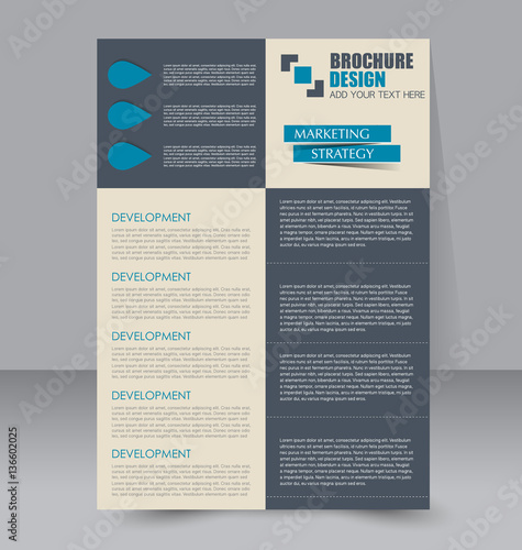 Abstract flyer design background. Brochure template. To be used for magazine cover business mockup education presentation report. 