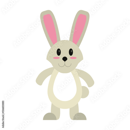 easter bunny cute standing vector illustration eps 10 © Jemastock