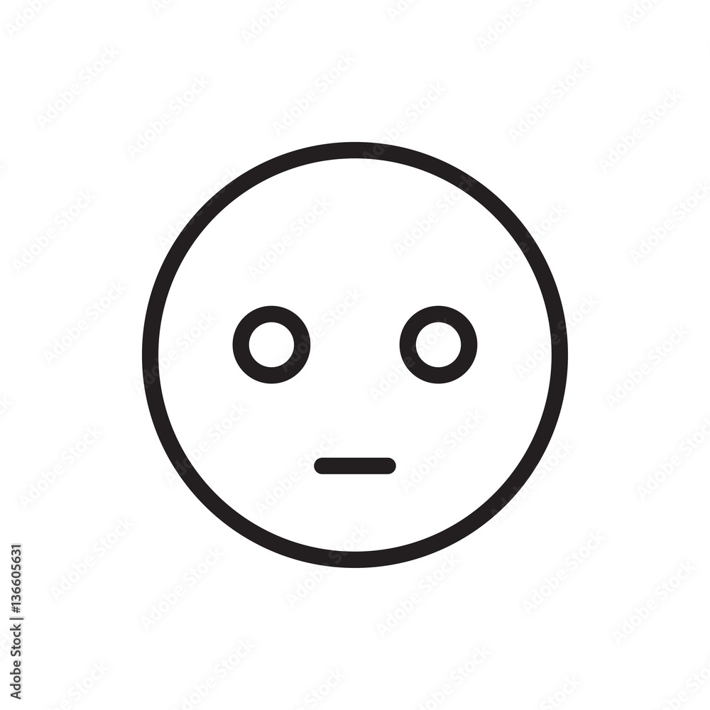 Fototapeta premium sad emoticon icon illustration