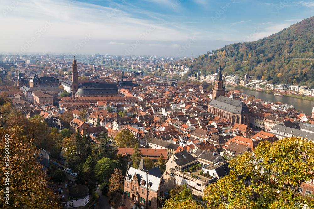 Cityscape of  Heidelberg, Germany