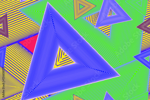 Seamless vector geometric strip pattern background