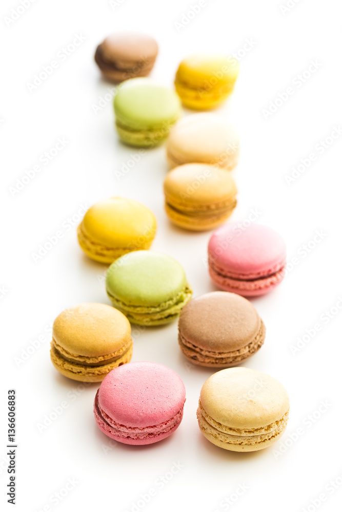 Sweet colorful macarons. Sweet colorful macarons.