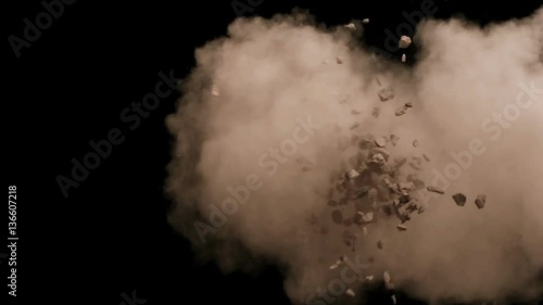 Falling Debris In Slow Motion