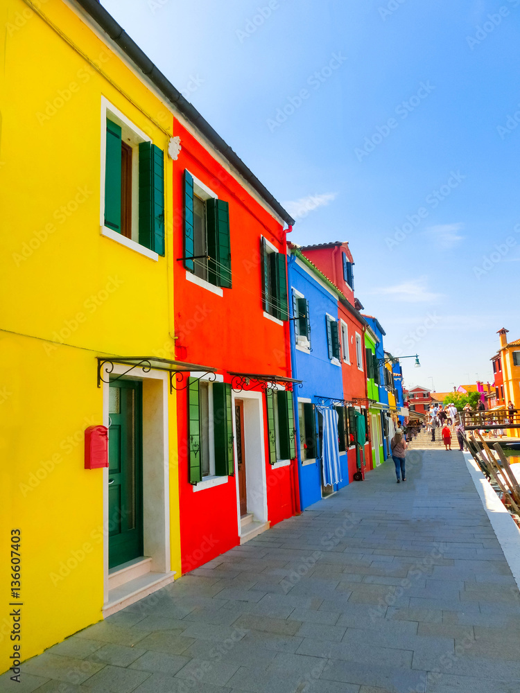 Burano, an island in the Venetian Lagoon Burano, an island in the Venetian Lagoon