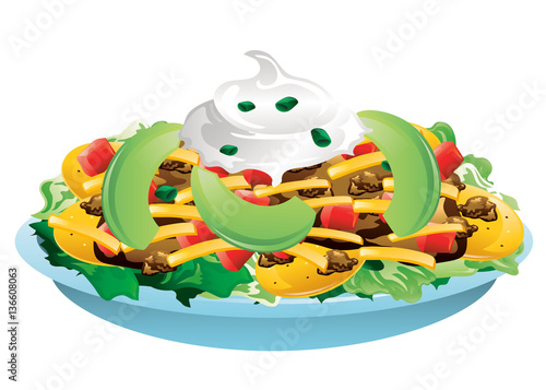 Taco Salad with avocados