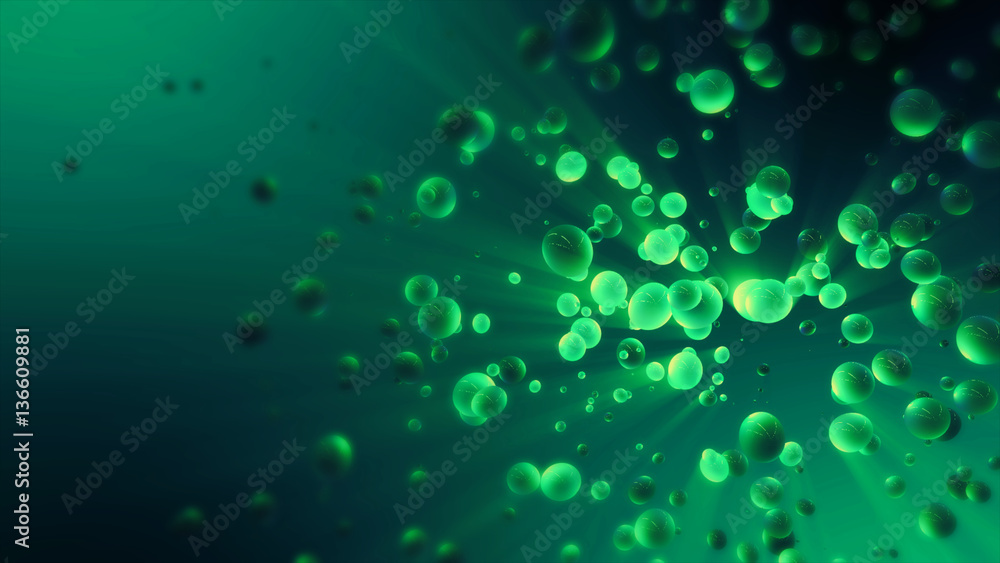 Abstract colorful backdrop with oil drops and on water surface