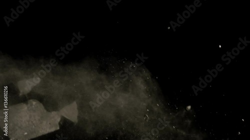 Falling Debris In Slow Motion