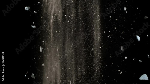 Falling Debris In Slow Motion