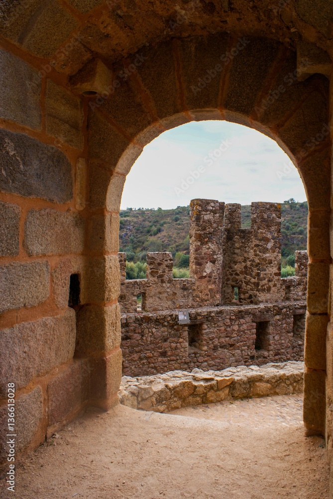 Obraz premium Almourol Castle, Santarém, Portugal 