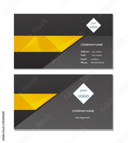 Template layout for business card vector