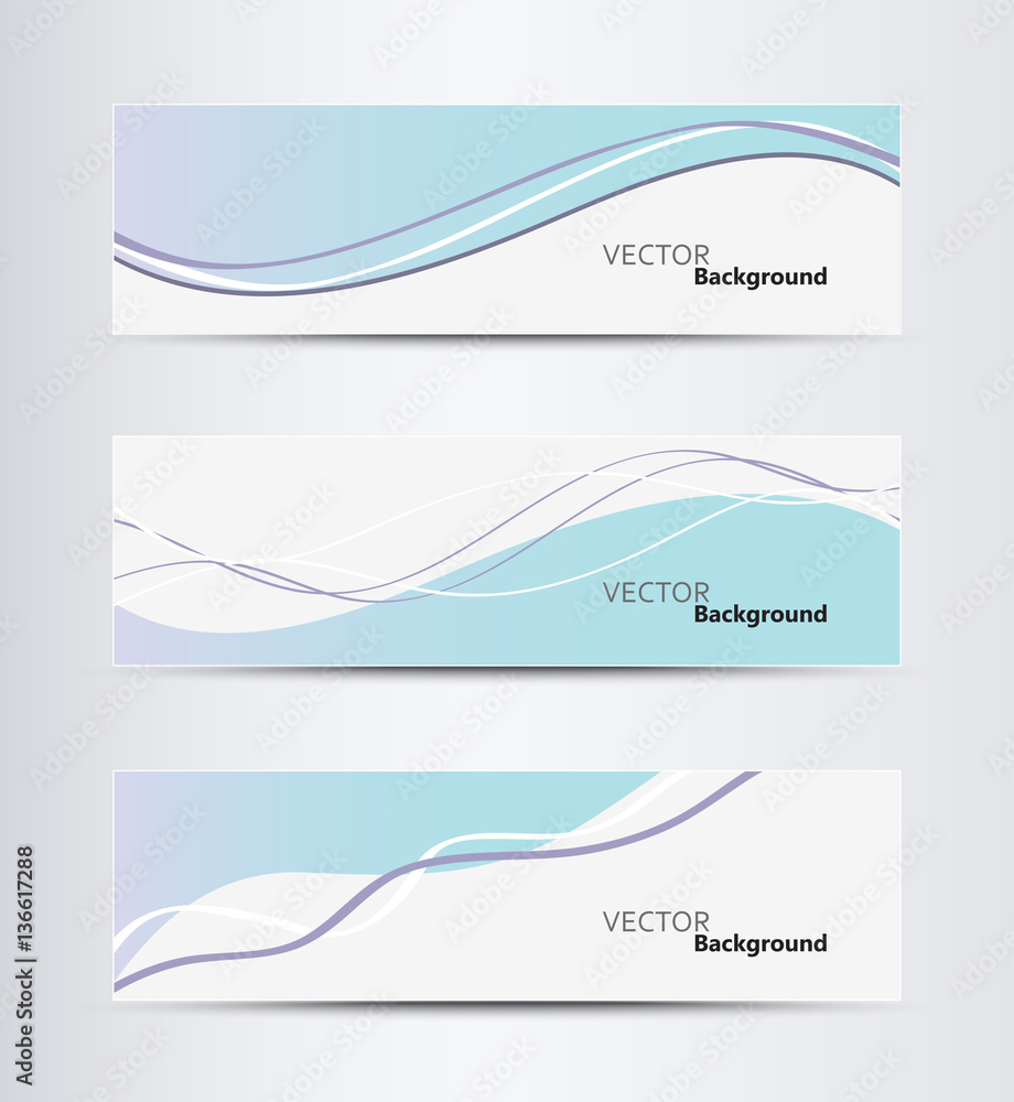 Fototapeta premium Website header or banner set.