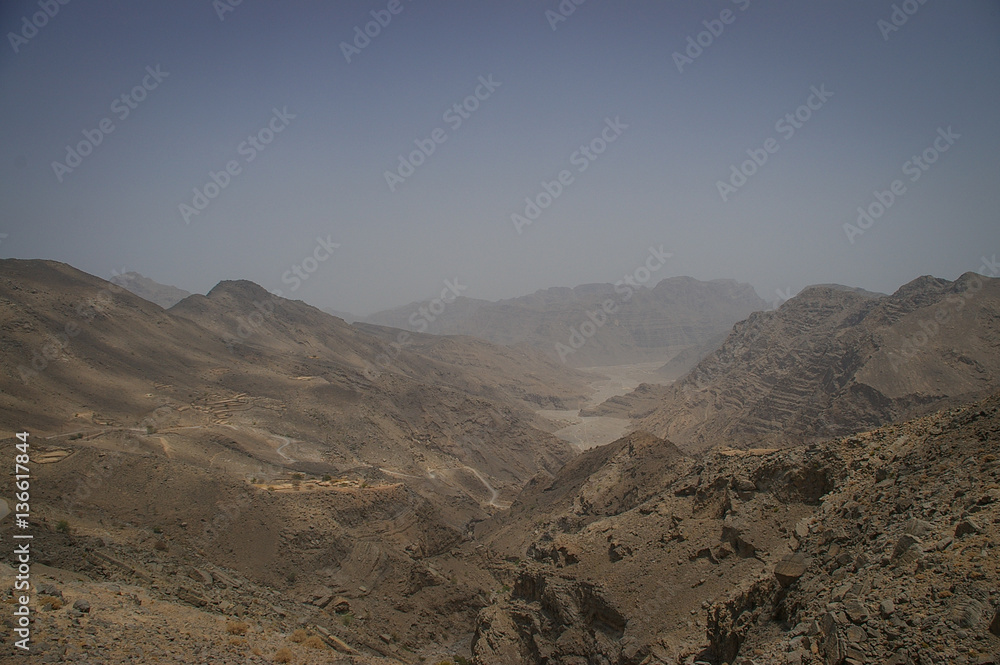 Mountain Safari view in Khasab, Musandam, Oman
