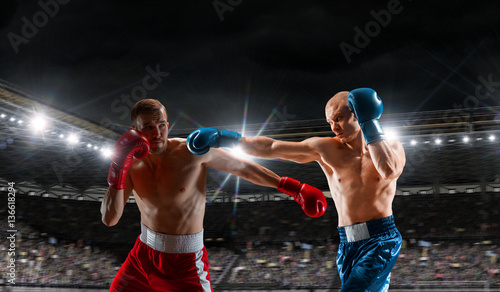 Box match best moments . Mixed media © Sergey Nivens