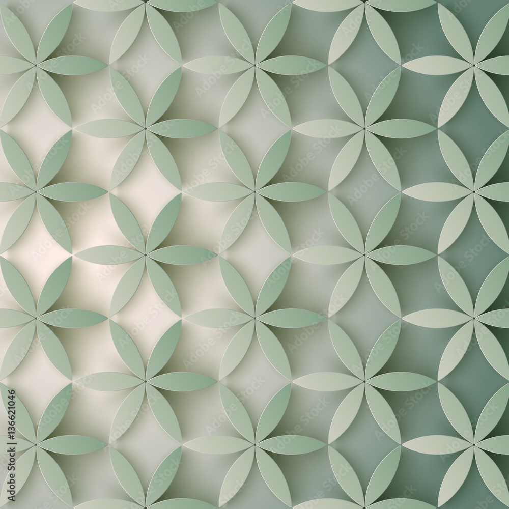 Floral 3d pattern. Abstract flowers with shadows. Elegant texture, vector background. Colorful trendy design for print poster, brochure cover and other projects. Floral 3d pattern. Abstract flowers with shadows. Elegant texture, vector background. Colorful trendy design for print poster, brochure cover and other projects.
