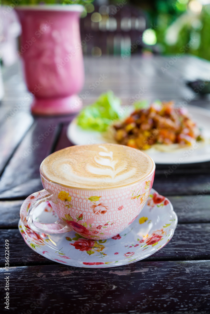 cup of cappuccino, cup of coffee, cup of coffee on wooden table cup of cappuccino, cup of coffee, cup of coffee on wooden table