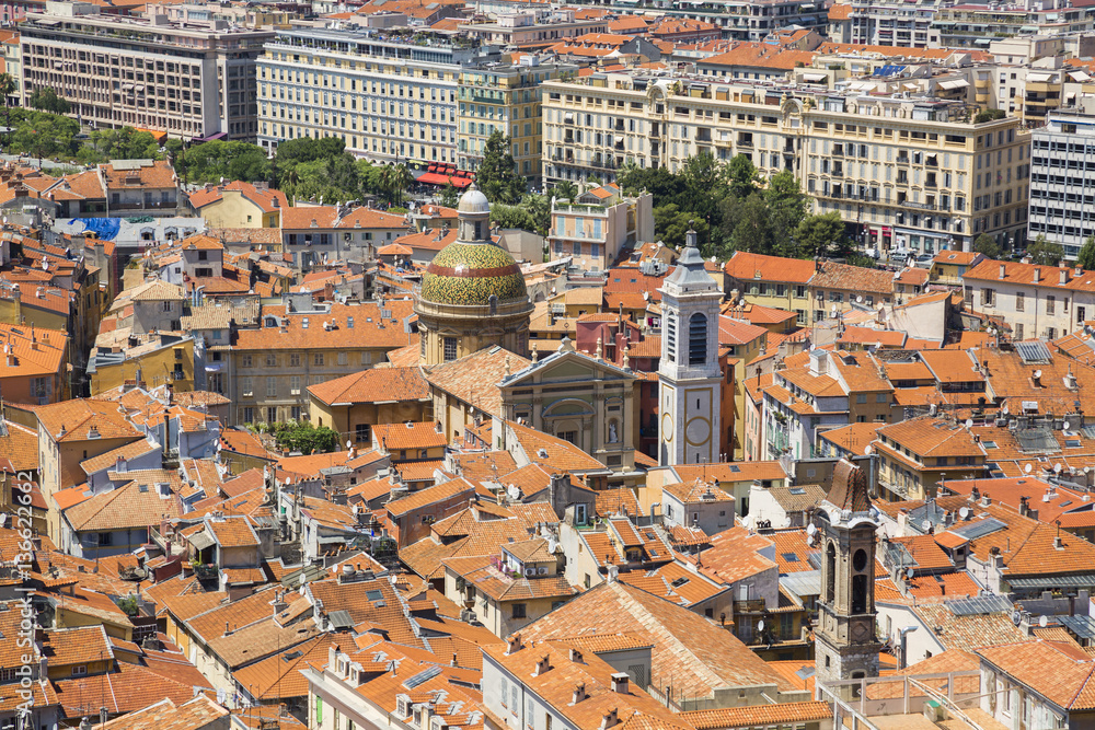 Red roofs of Old Nice