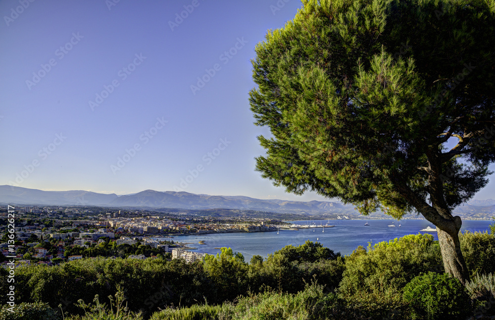 A View of the City of Antibes in Southern France