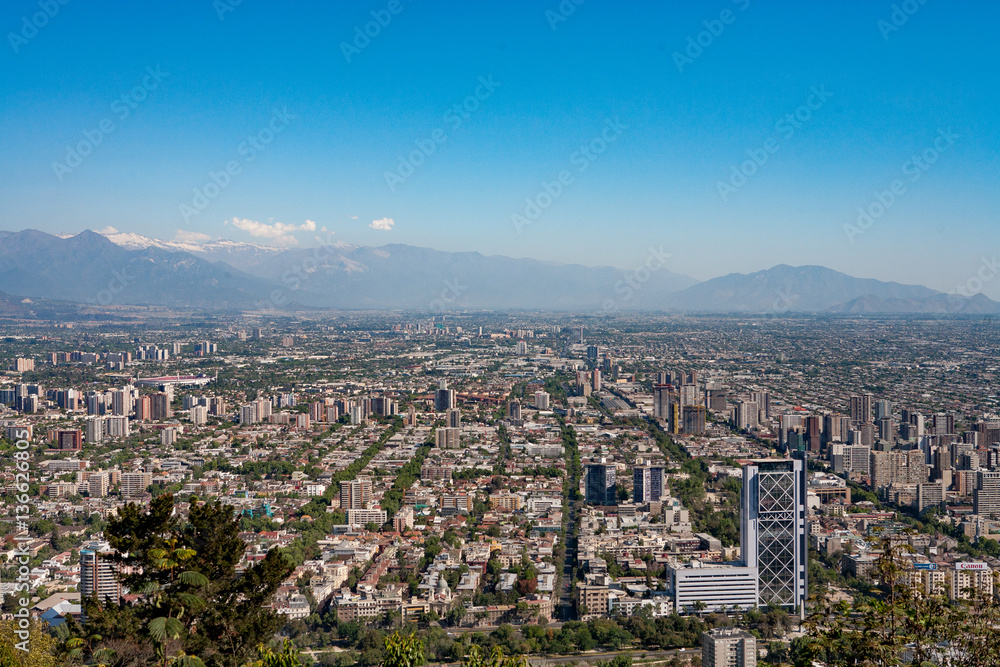 chile Santiago City Skyview