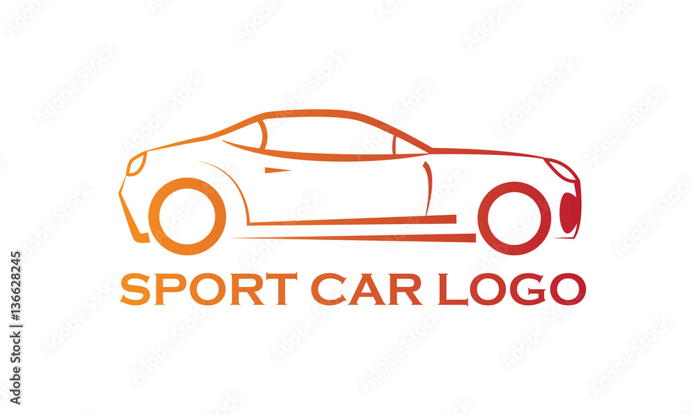 sport car logo illustration