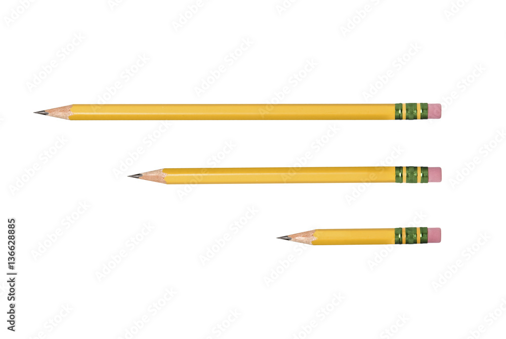 Isolated yellow pencil Isolated yellow pencil