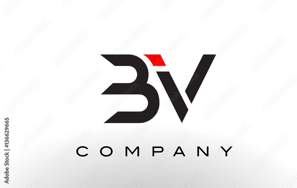 BV Logo. Letter Design Vector. BV Logo. Letter Design Vector.