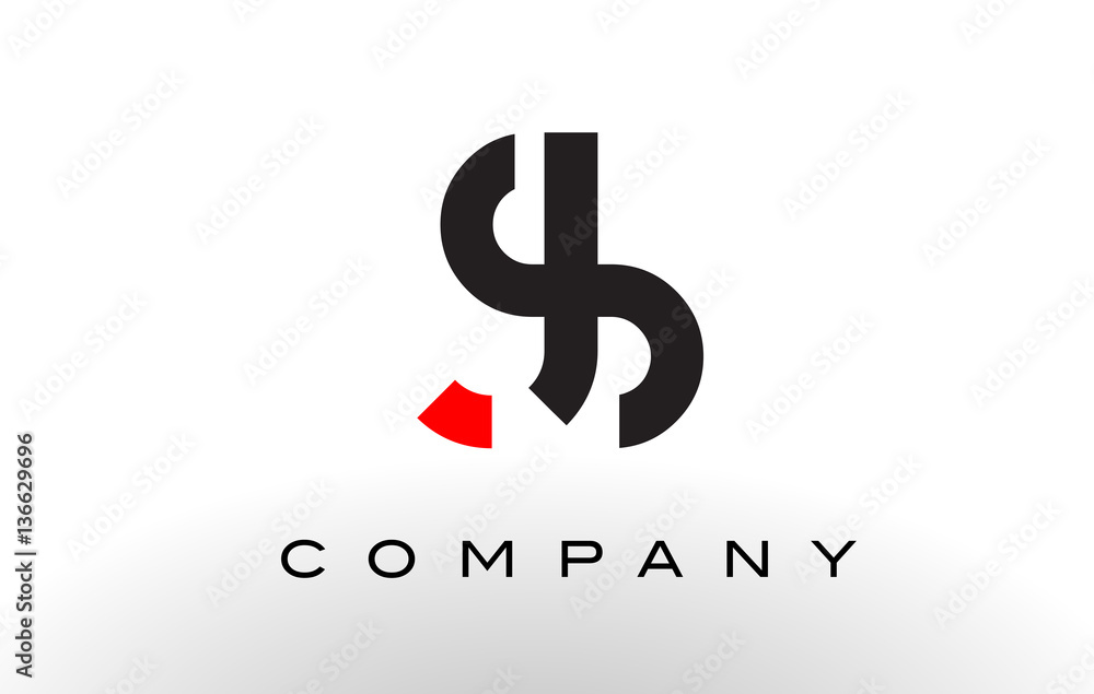 Obraz premium JS Logo. Letter Design Vector.